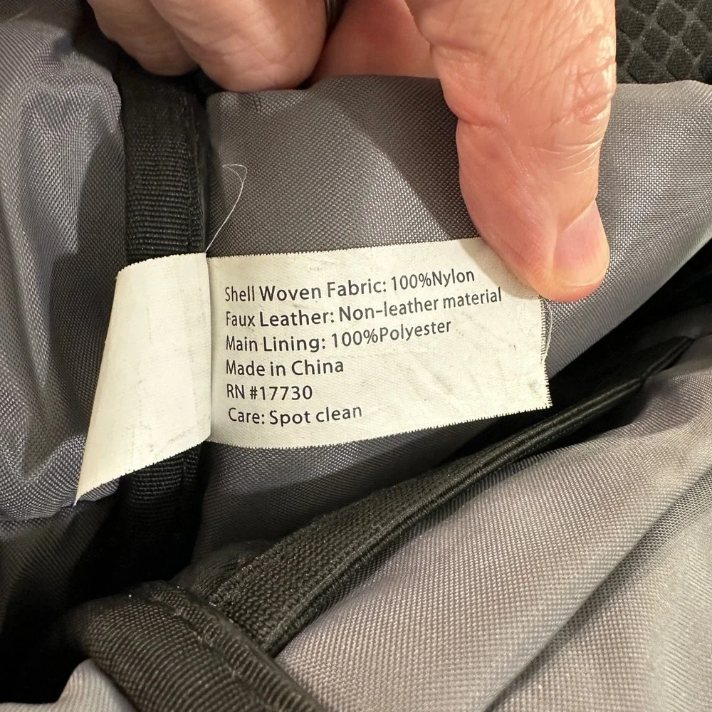 Open Story Commuter Backpack Black Nylon Laptop Bag Travel Work School Unisex